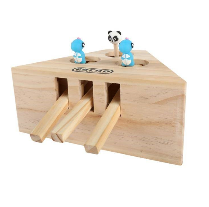 Wooden Cat Toy with Popup