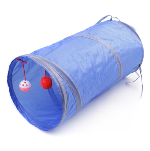 Cat 2-Way Foldable Tunnel 2x balls +bell