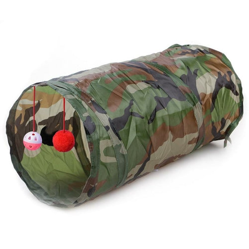 Cat 2-Way Foldable Tunnel 2x balls +bell