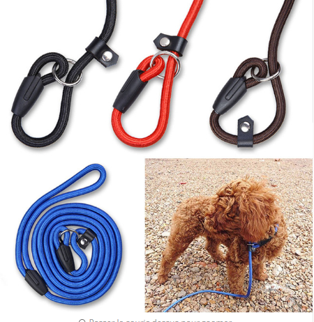 Dog Rope/Lead P-chain VIP integrated traction