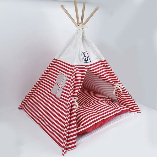 Pet Tent (Red stripe)