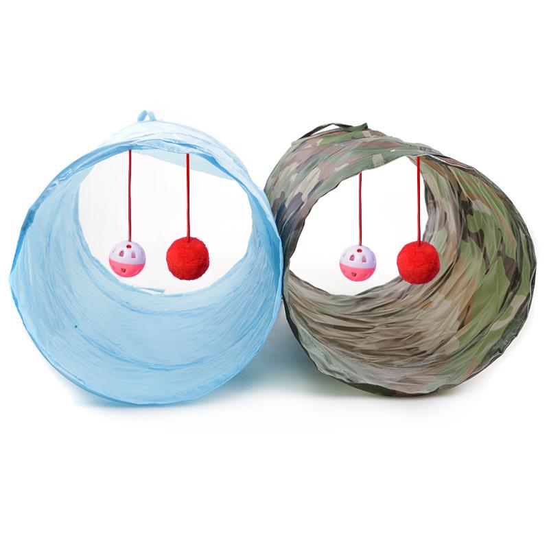 Cat 2-Way Foldable Tunnel 2x balls +bell