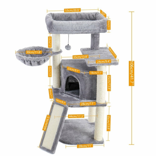 Cat Tower Scratcher Playhouse