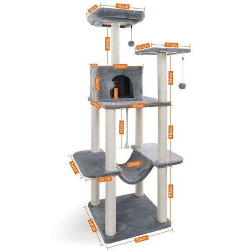 Cat Tower Scratcher Playhouse