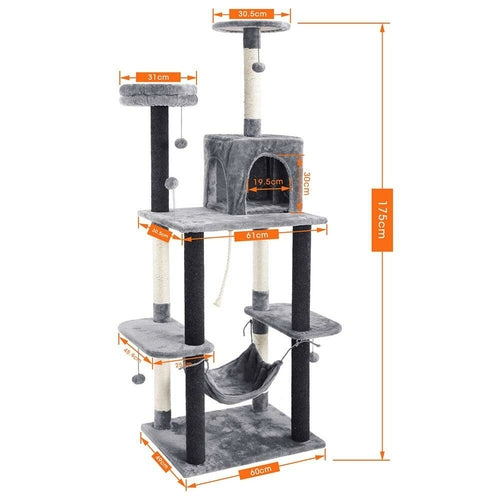 Cat Tower Scratcher Playhouse