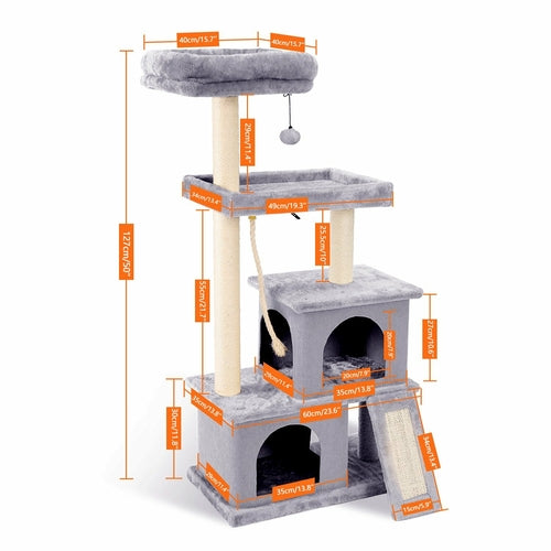 Cat Tower Scratcher Playhouse
