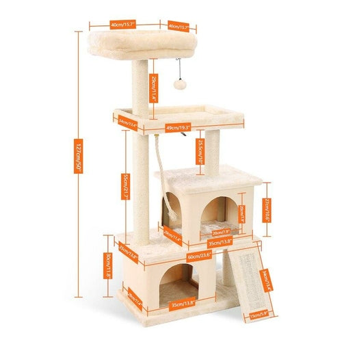 Cat Tower Scratcher Playhouse